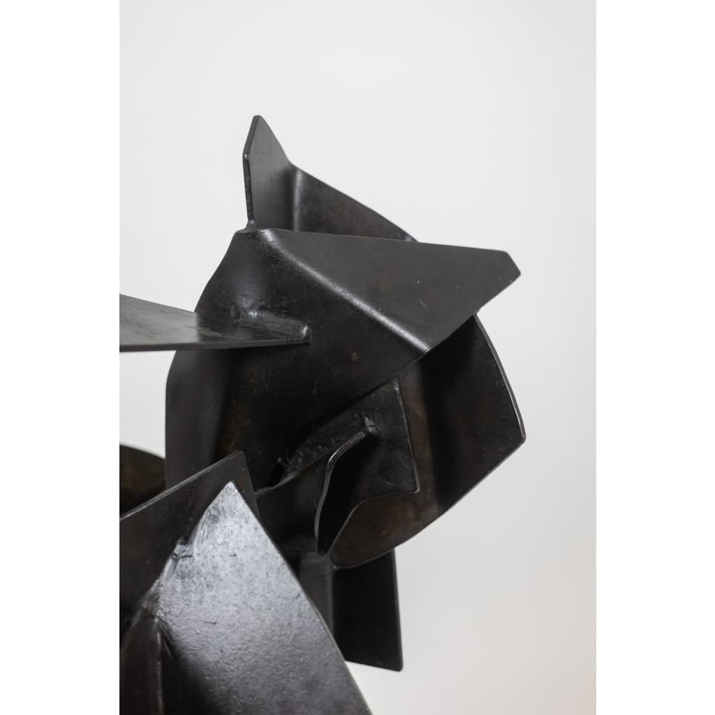 Jean Campa. Sculpture en métal poli. Année 2001. LS62121809M 12