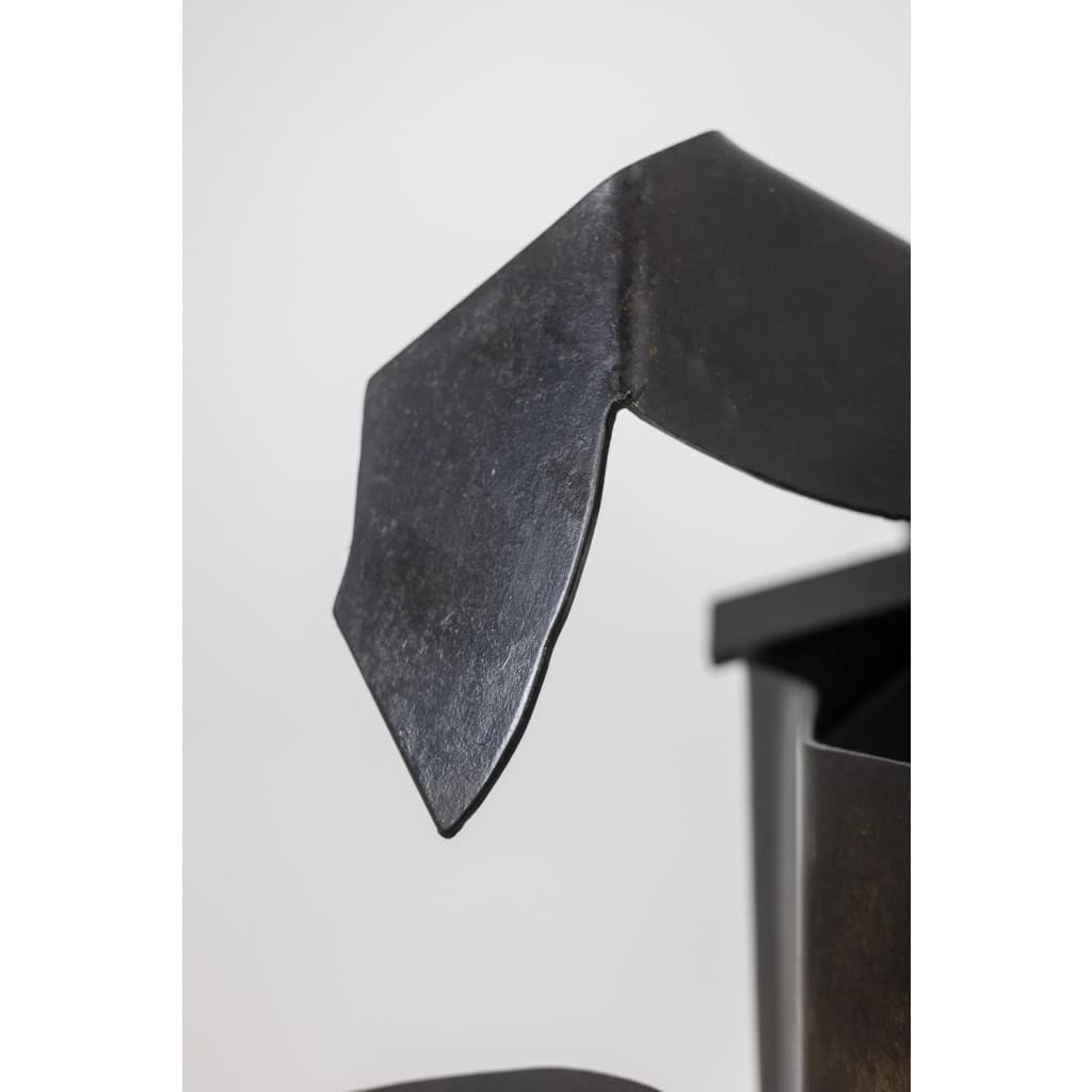 Jean Campa. Sculpture en métal poli. Année 2001. LS62121809M 18