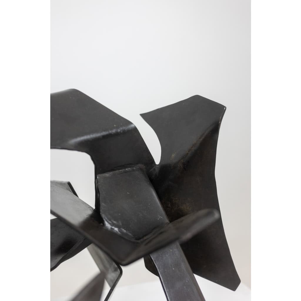 Jean Campa. Sculpture en fer patiné découpé. Années 1980. LS62181309P 9