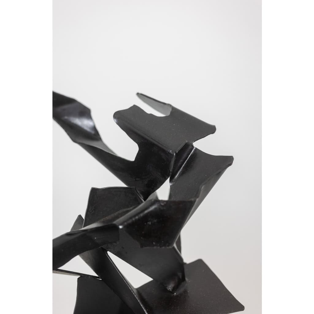 Jean Campa. Sculpture abstraite en fer patiné. Années 1980. LS62191309U 9