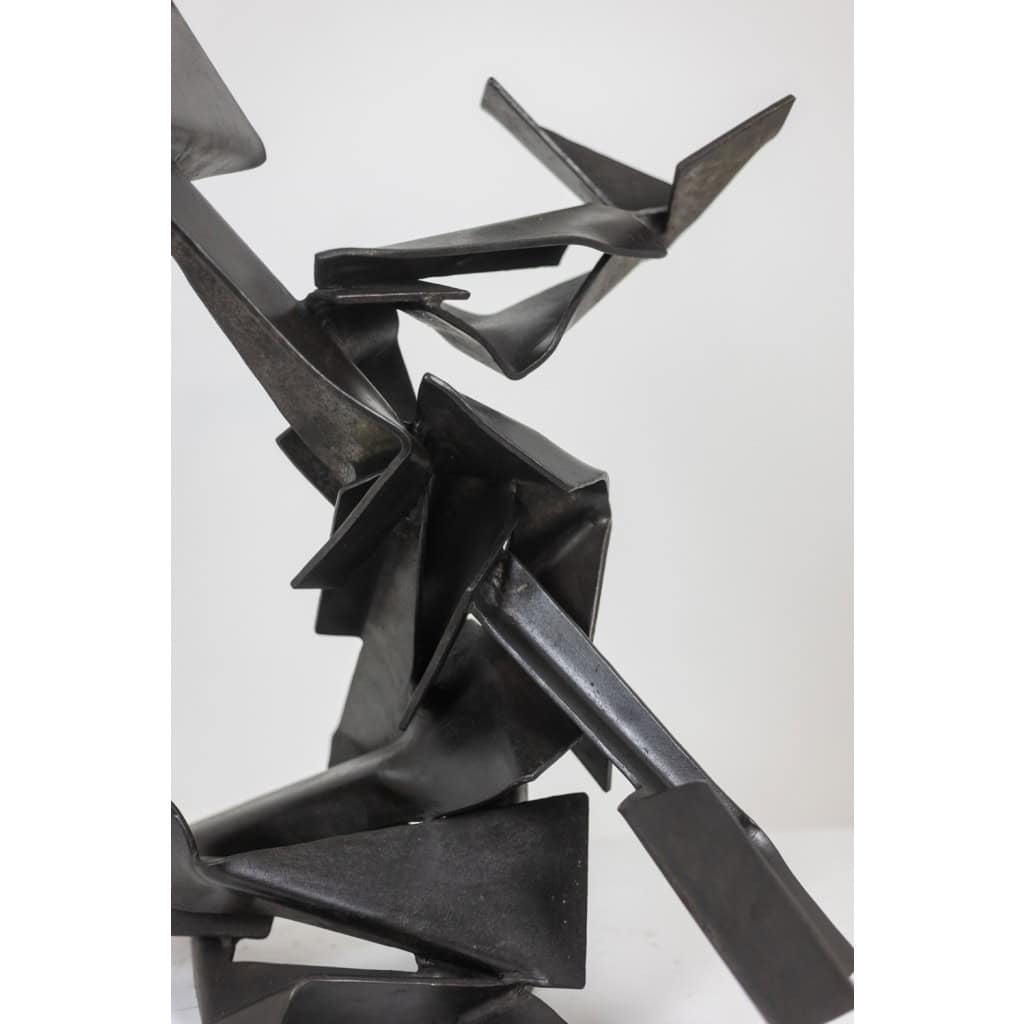 Jean Campa. Sculpture en métal patiné. Années 1980. LS62131309P 15