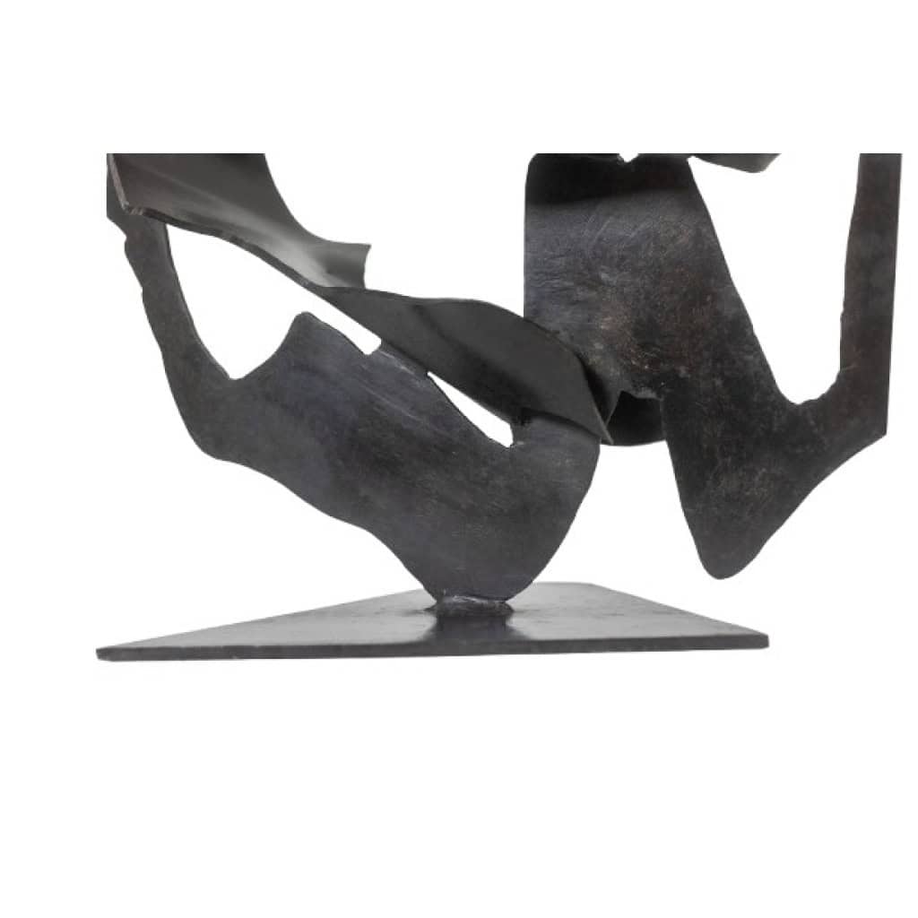 Jean Campa. Sculpture abstraite en métal. Années 1980. LS6217809C 14