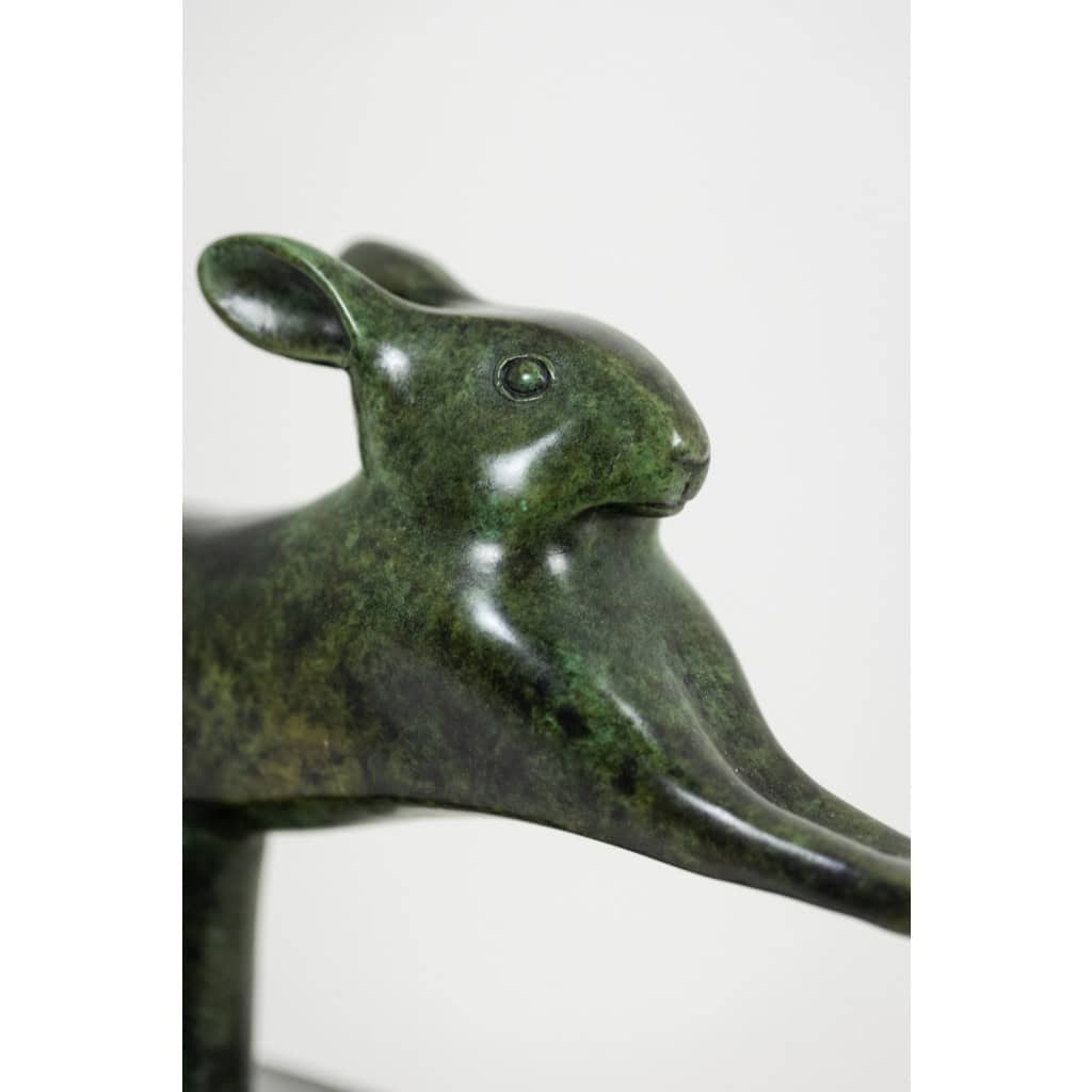 François Pompon. « Lapin courant », bronze, tirage de 2006. LS62003008B 8