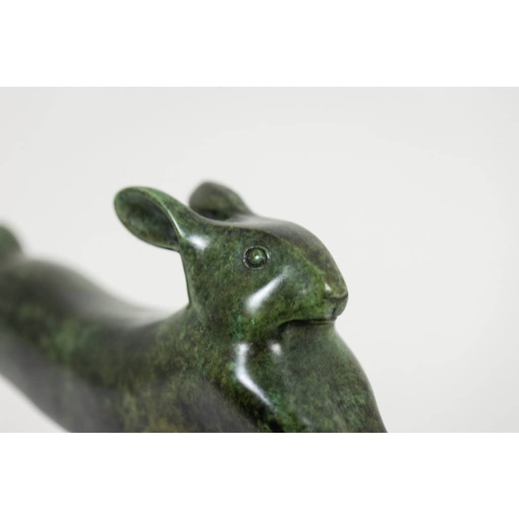 François Pompon. « Lapin courant », bronze, tirage de 2006. LS62003008B 10