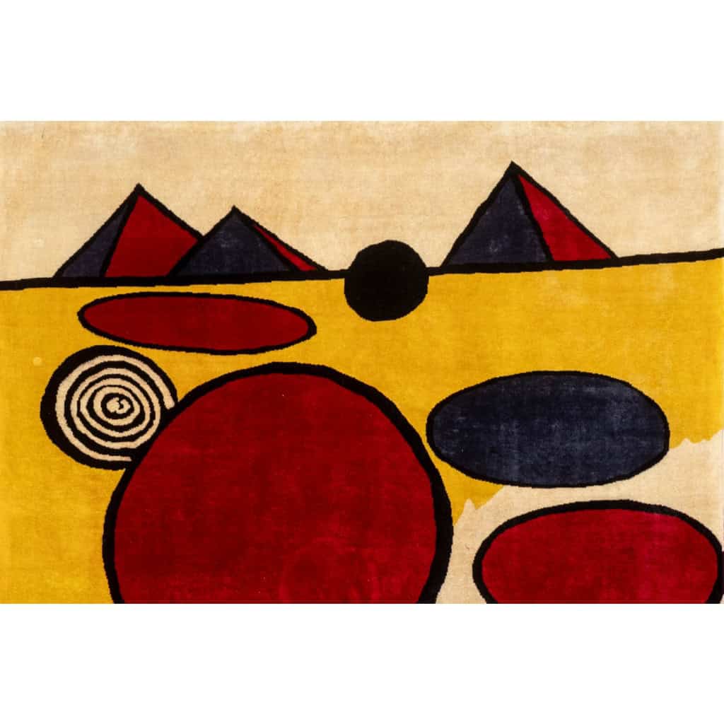 Tapisserie tissée à la main inspirée par Alexander Calder. Juin 2023. LS60185009B 4