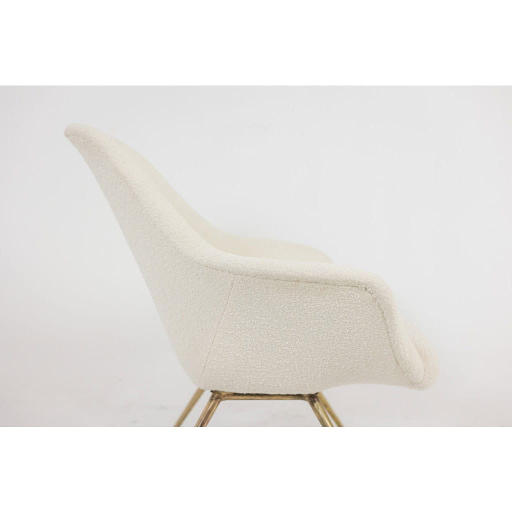 Paire de fauteuils cocktail en laiton doré. Années 1960. LS42411551 8