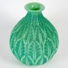 1924 René Lalique – Vase Malesherbes Verre Vert Jade Patiné Vert 9