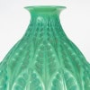 1924 René Lalique – Vase Malesherbes Verre Vert Jade Patiné Vert 10