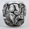 1926 René Lalique – Vase Tourbillons Verre Blanc Emaillé Noir 10