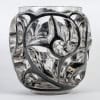 1926 René Lalique – Vase Tourbillons Verre Blanc Emaillé Noir 11