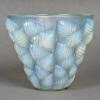 1927 René Lalique – Vase Moissac Verre Opalescent Patiné Bleu 9