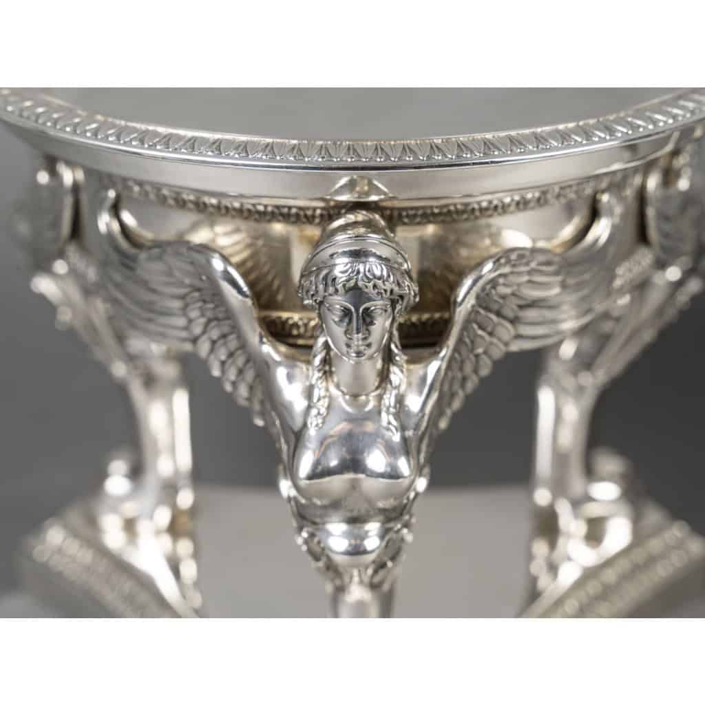 GUSTAVE ODIOT – Paire de coupes argent et cristal Baccarat XIXé 8