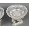 GUSTAVE ODIOT – Paire de coupes argent et cristal Baccarat XIXé 54