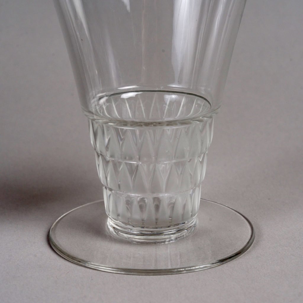 1930 René Lalique – Service Bourgueil Verres, Assiettes Et Bols – 48 Pièces 7