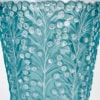 1937 René Lalique – Vase Saint Tropez Verre Blanc Patiné Bleu 13