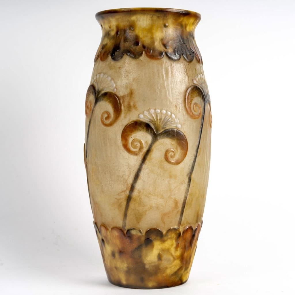 1924 Gabriel Argy Rousseau – Vase Papyrus Pâte De Verre 4