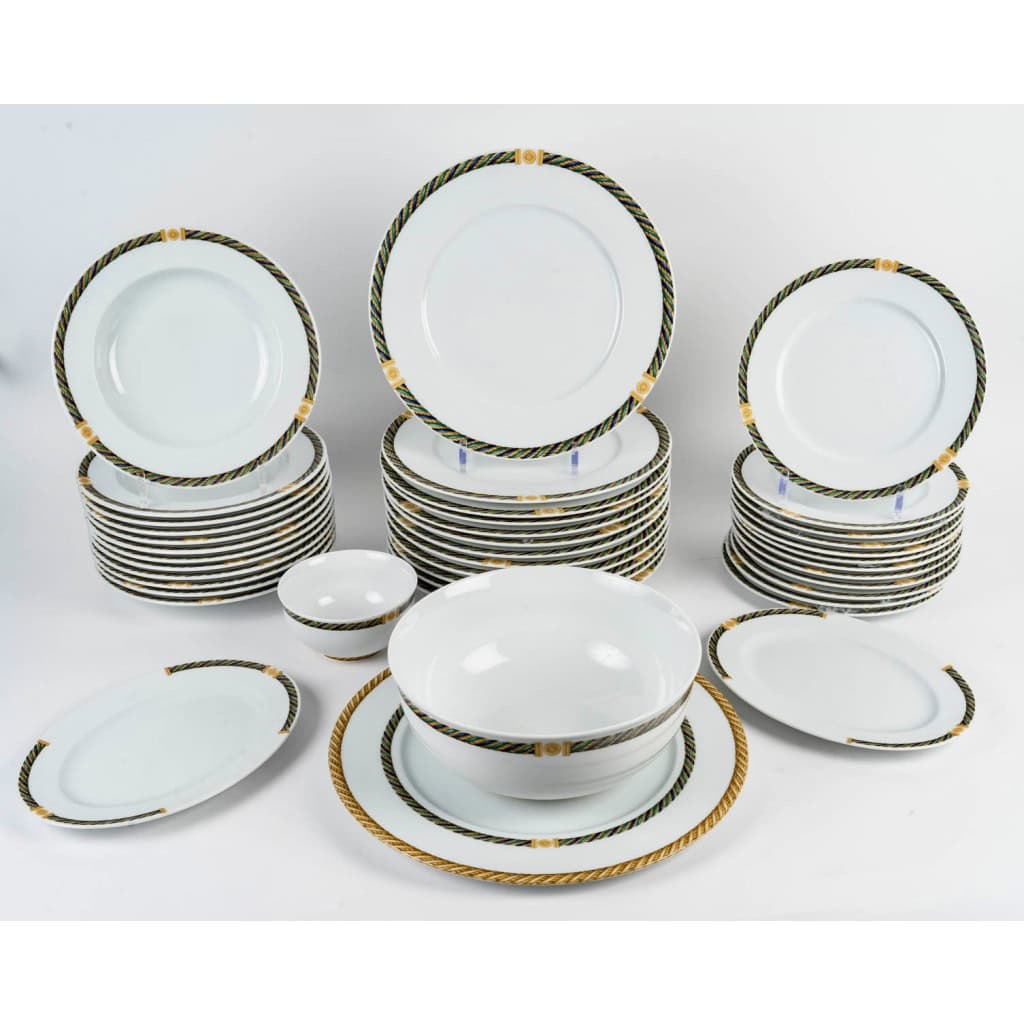 Christian Dior – Service De Table Torsadior Porcelaine – 41 Pièces – 12 Personnes 3