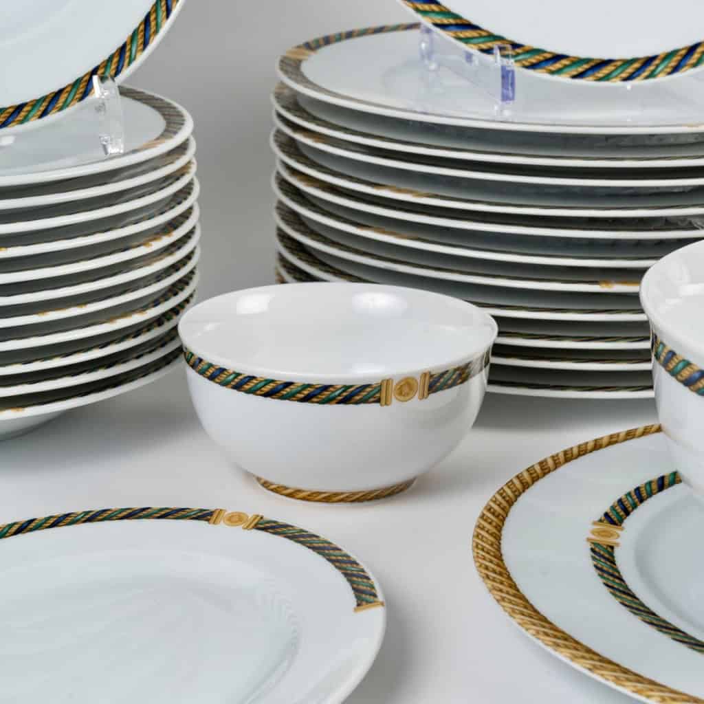 Christian Dior – Service De Table Torsadior Porcelaine – 41 Pièces – 12 Personnes 5