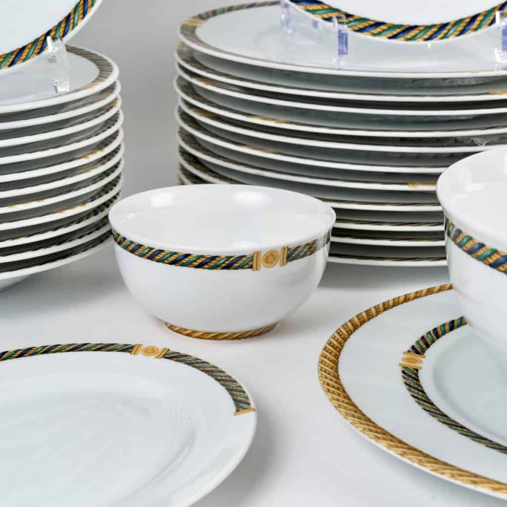 Christian Dior – Service De Table Torsadior Porcelaine – 41 Pièces – 12 Personnes 6