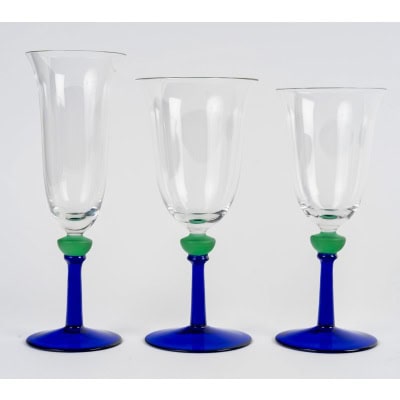 Christian Dior – Service De Verres Champagne, Eau Et Vin Cristal – 30 pièces