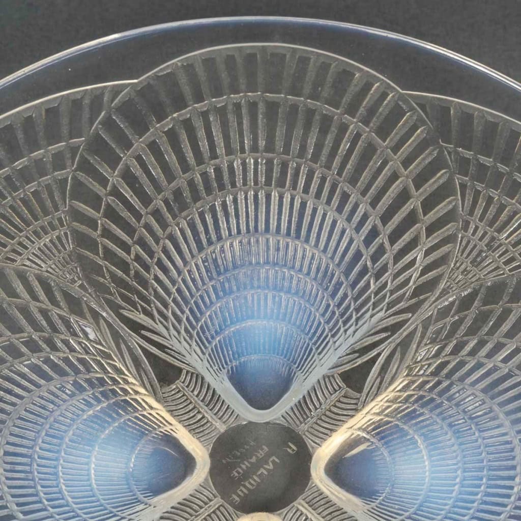 1924 René Lalique – Assiette Plat Coquilles Verre Opalescent 8