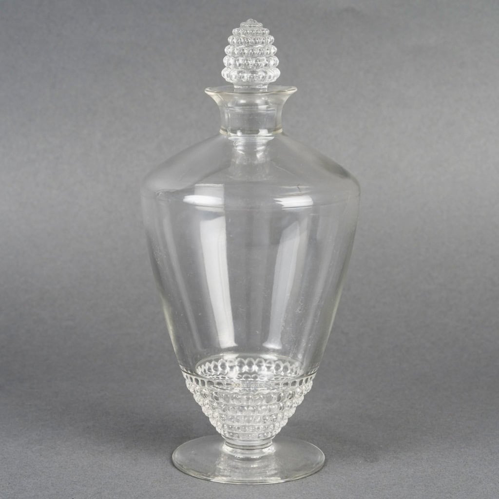 1930 René Lalique – Carafe Art Déco Nippon Verre Blanc 3