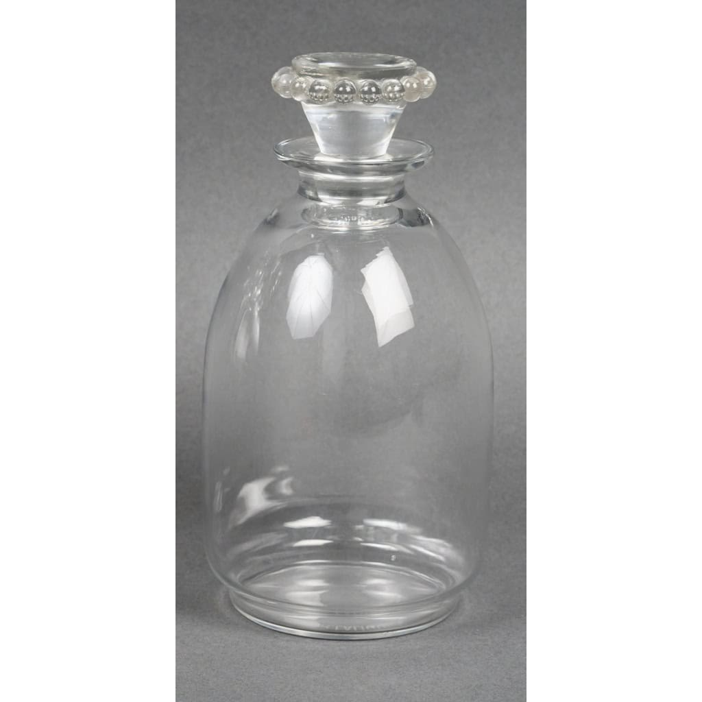 1935 René Lalique – Carafes Art Déco Boules Verre Blanc 3