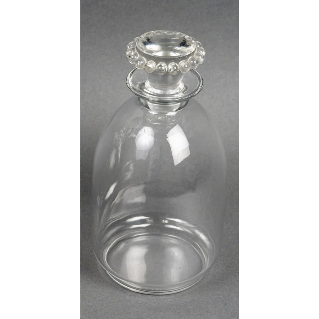 1935 René Lalique – Carafes Art Déco Boules Verre Blanc 4