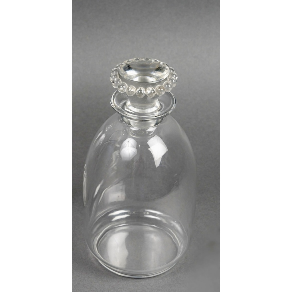 1935 René Lalique – Carafes Art Déco Boules Verre Blanc 5