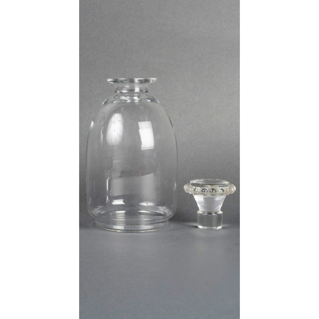 1935 René Lalique – Carafes Art Déco Boules Verre Blanc 7