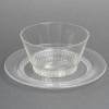 1933 René Lalique – Service Art Déco Bourgueil Verre Blanc – 8 Bols + 8 Assiettes 11