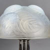 1921 René Lalique – Lampe Dahlias Verre Opalescent Et Bronze Nickelé 14