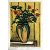 BUFFET Bernard Bouquet de fleurs dans une potiche Lithographie Couleurs Signée Certificat D’authenticité 10