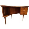 BUREAU Scandinave vintage en teck à deux compartiments bar conçu par Kaï Kristiansen. 18