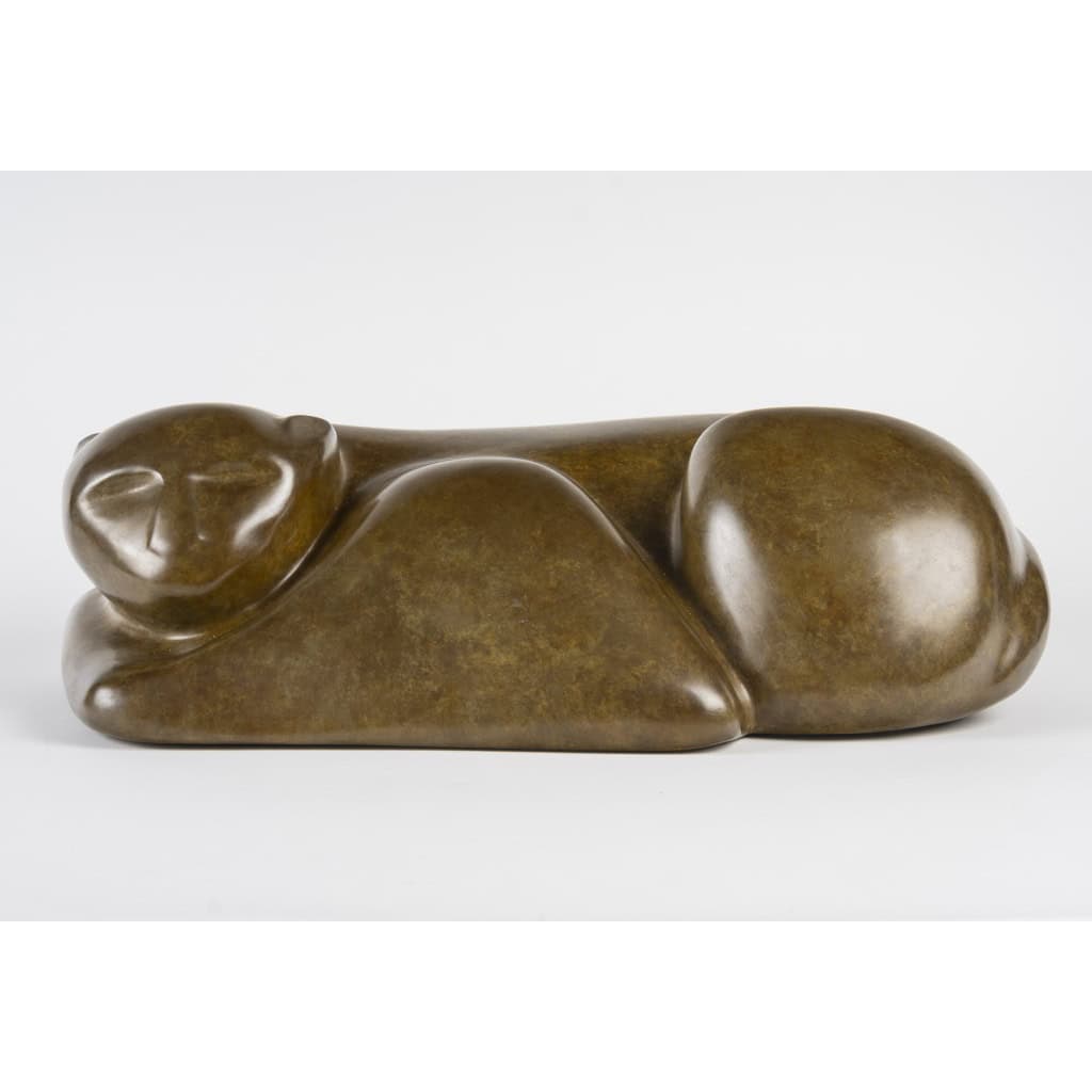 Bronze d’Angela Cassanello (1921-2003) « le Chat » 5