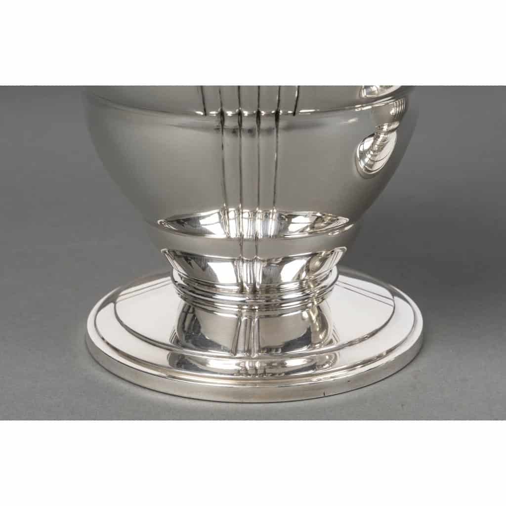 Ravinet d’Enfert – Paire de vases en argent massif Epoque ART DECO 7