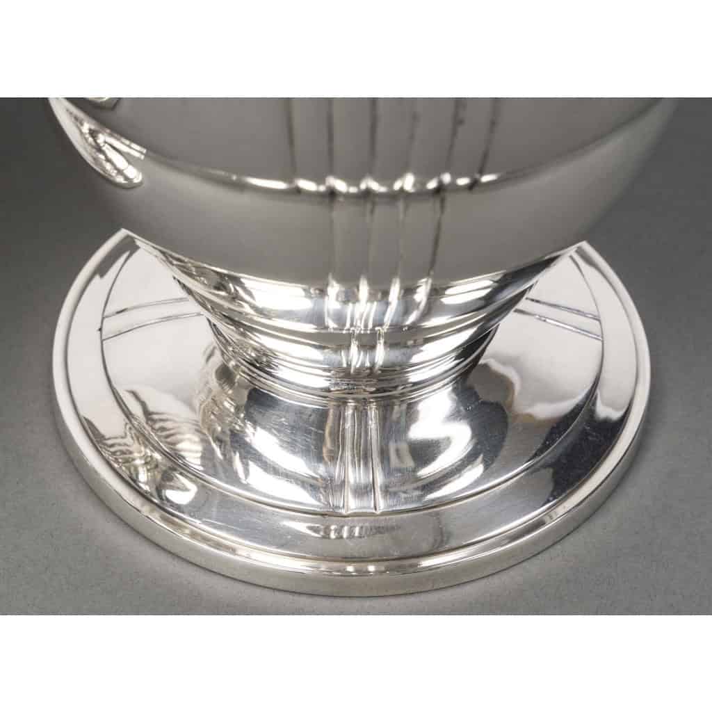 Ravinet d’Enfert – Paire de vases en argent massif Epoque ART DECO 10