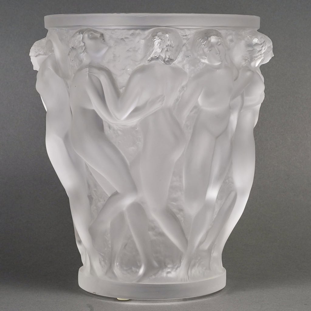 Lalique France – Vase Bacchantes Cristal Blanc 3