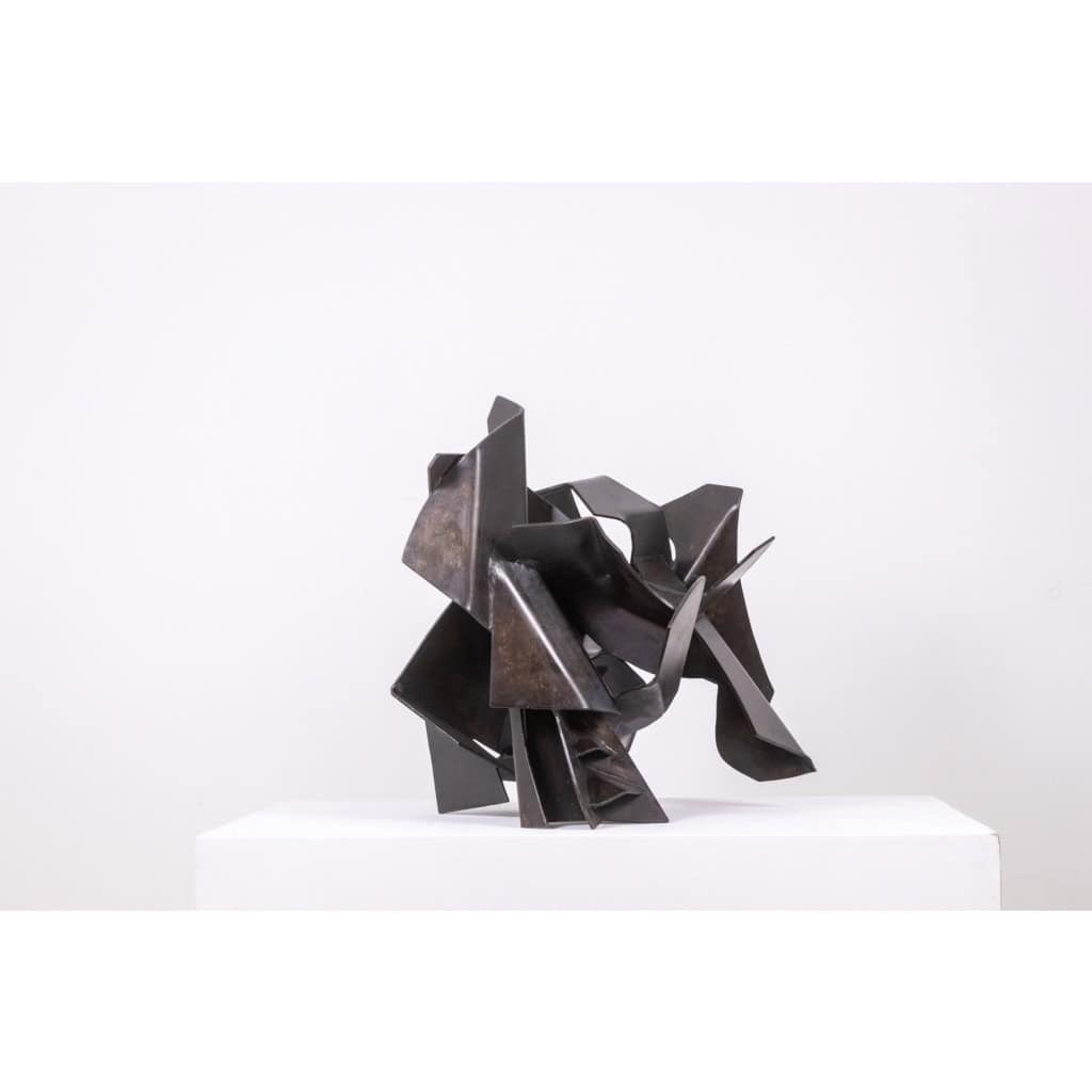 Jean Campa. Sculpture en fer patiné découpé. Années 1980. LS62181309P 4