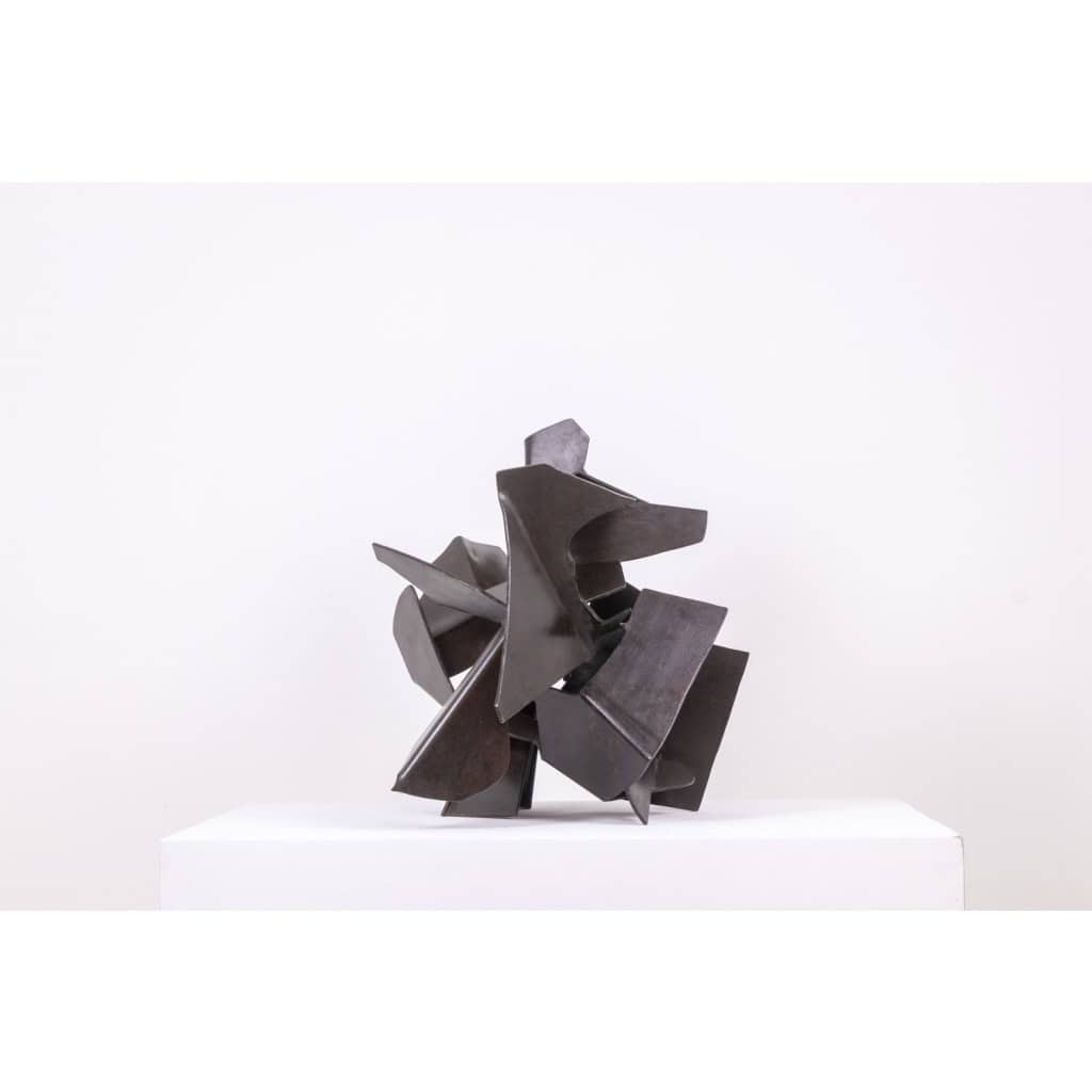 Jean Campa. Sculpture en fer patiné découpé. Années 1980. LS62181309P 7