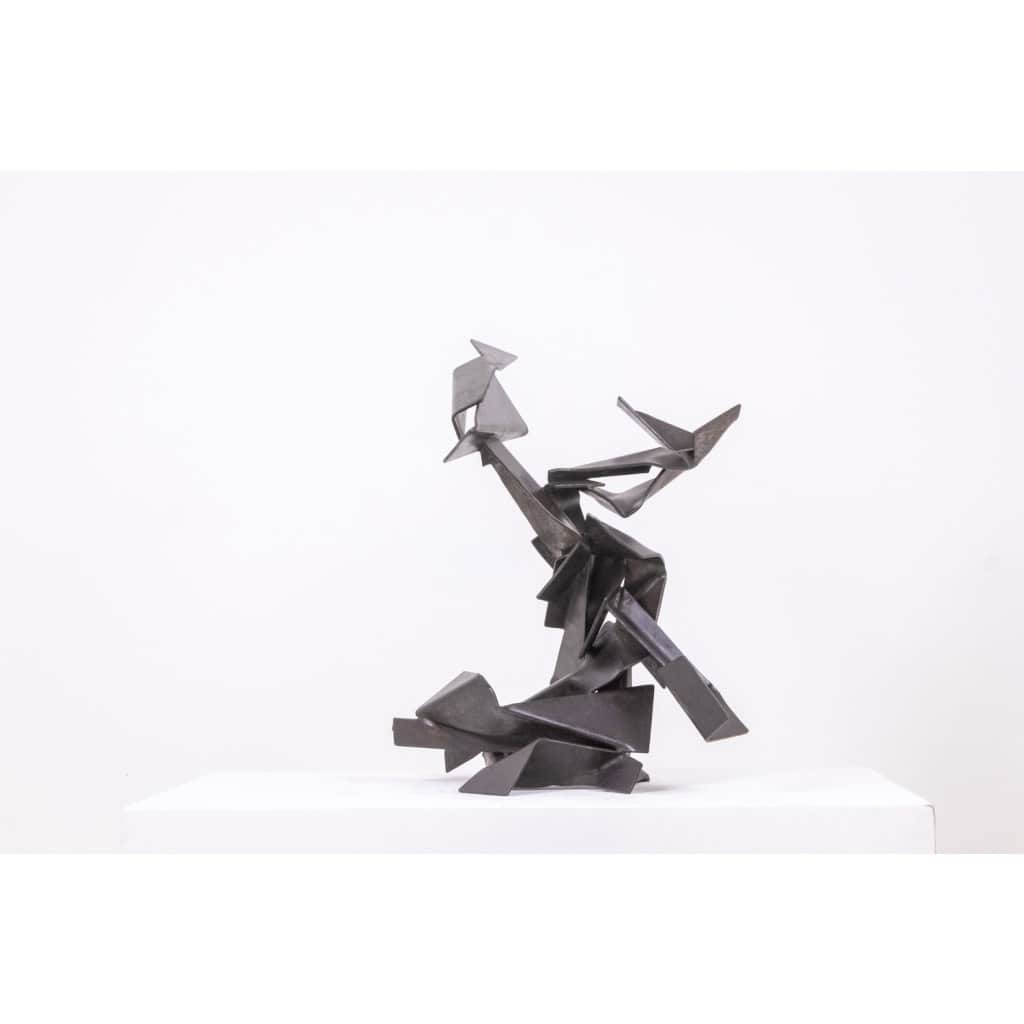 Jean Campa. Sculpture en métal patiné. Années 1980. LS62131309P 6