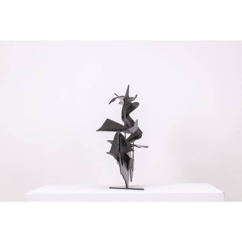 Jean Campa. Sculpture abstraite en métal. Années 1980. LS6217809C 6