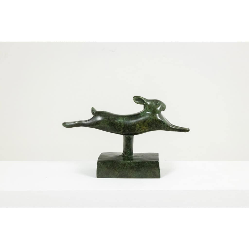 François Pompon. « Lapin courant », bronze, tirage de 2006. LS62003008B 6