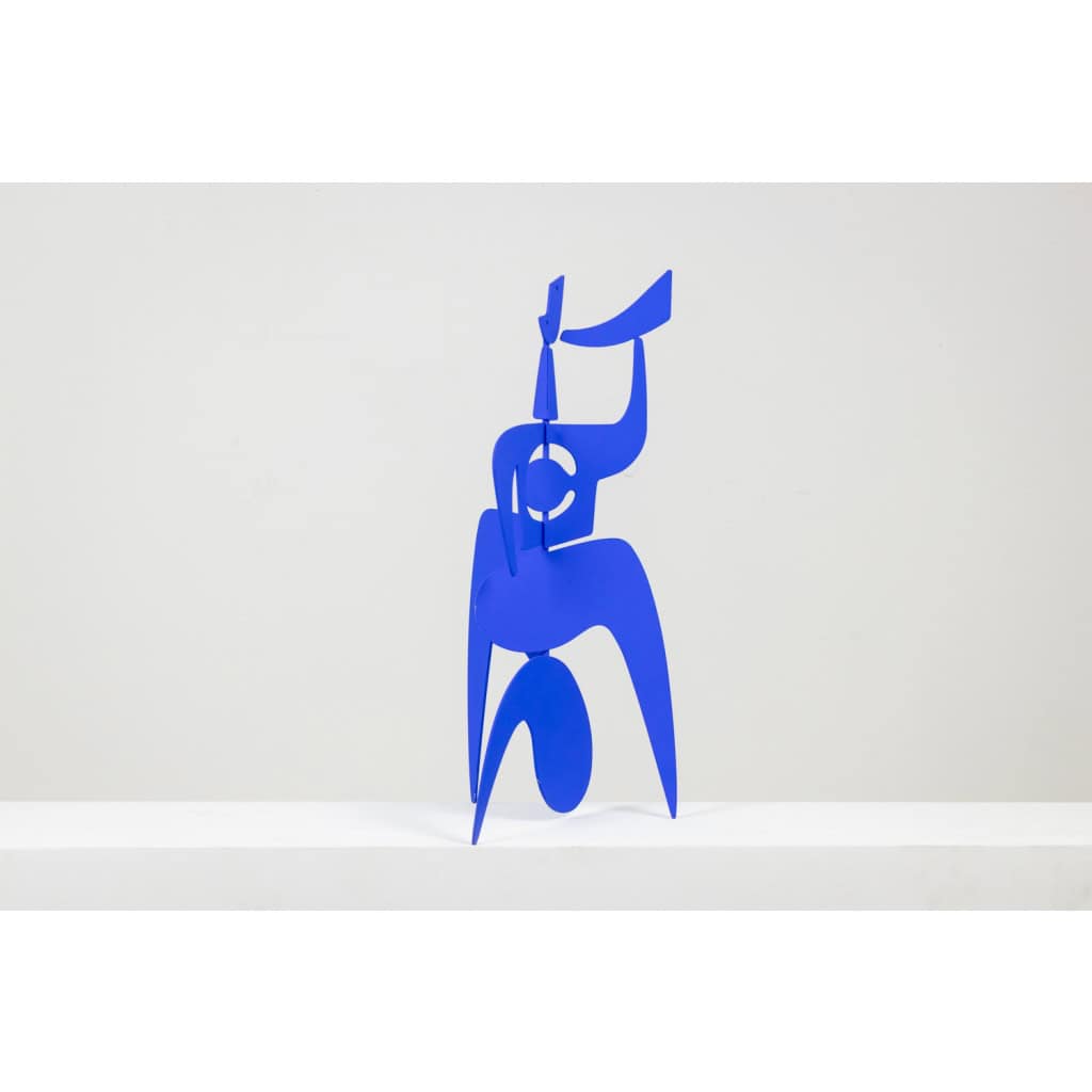 Antonine de Saint Pierre. Sculpture « Bugler » bleue. Contemporain. LS6243487U 5