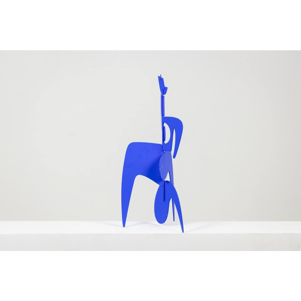 Antonine de Saint Pierre. Sculpture « Bugler » bleue. Contemporain. LS6243487U 6