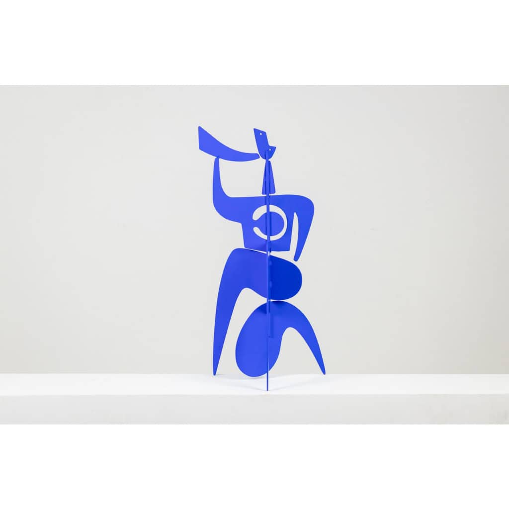 Antonine de Saint Pierre. Sculpture « Bugler » bleue. Contemporain. LS6243487U 7