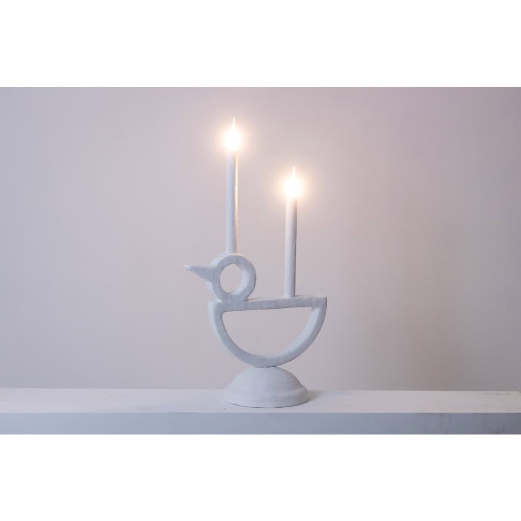 Lampe « Cui-cui » en plâtre. Travail d’artiste français de petite série. LS6253611A 6