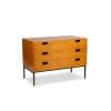 André Monpoix. Commode en merisier blond vernis. Années 1960. LS62821109M 15