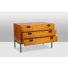 André Monpoix. Commode en merisier blond vernis. Années 1960. LS62821109M 18