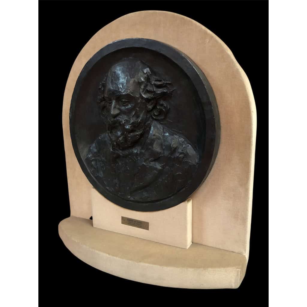 Portrait De Cézanne Par Renoir / Guino Bronze XXème Siècle Double Certificat d’authenticité 6